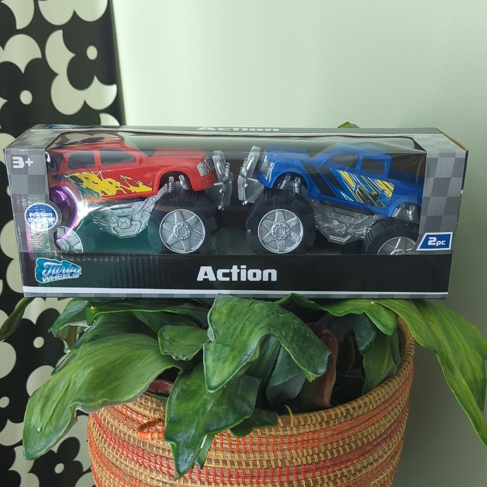 NEW Action Toy Cars Set - Red and Blue
